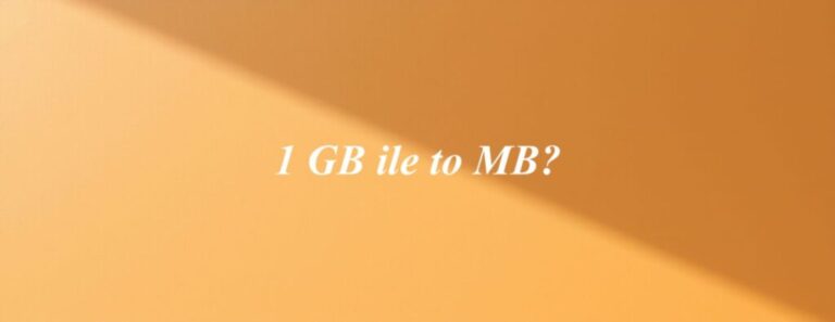 1 GB ile to MB?