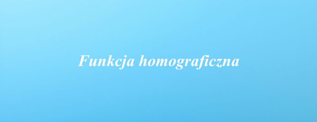 Funkcja homograficzna