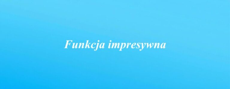 Funkcja impresywna