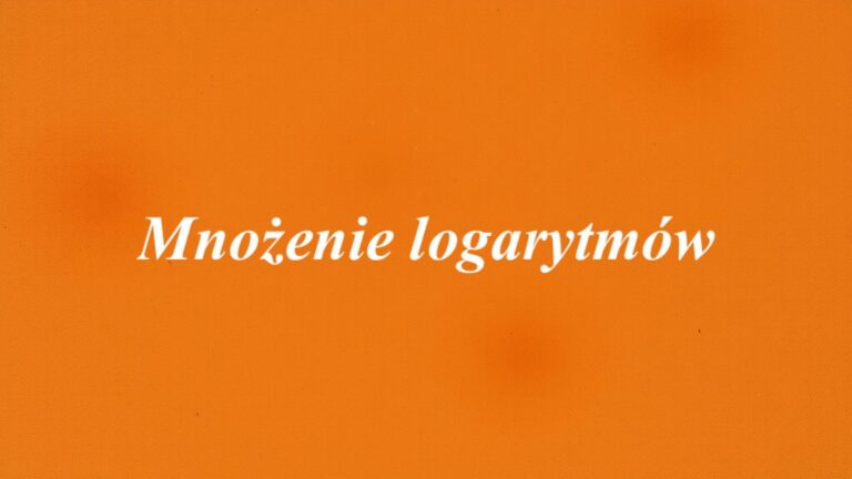 Mnożenie logarytmów