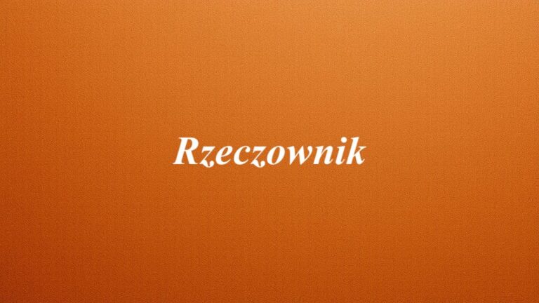 Rzeczownik