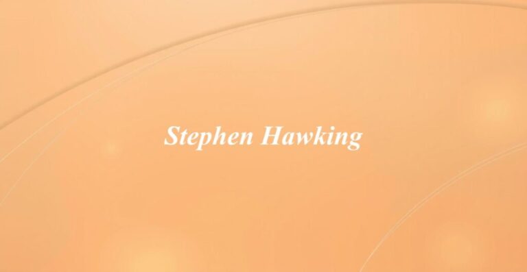 Stephen Hawking