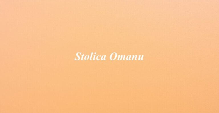 Stolica Omanu