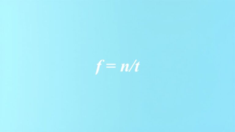 f = n/t