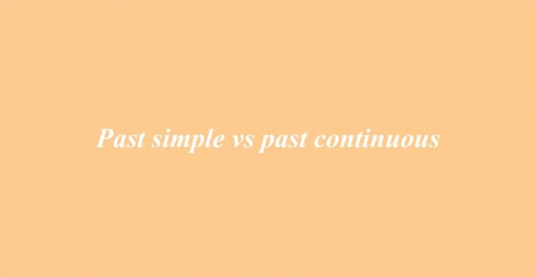 Past Simple vs Past Continuous