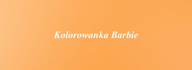 Kolorowanka Barbie