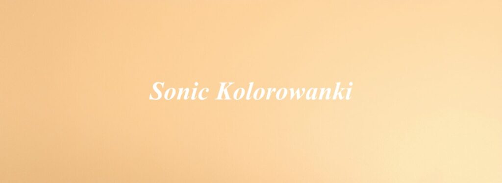 Sonic Kolorowanki