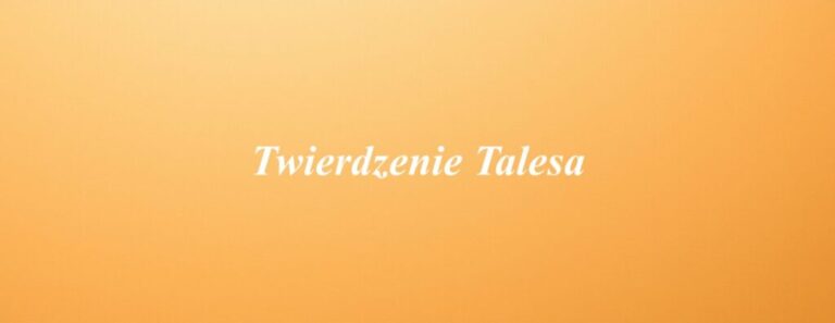 Twierdzenie Talesa