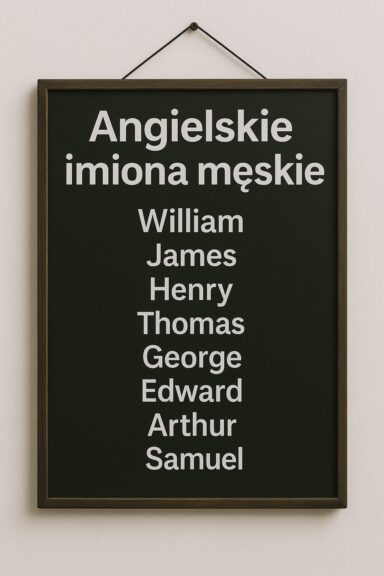 Angielskie Imiona Męskie