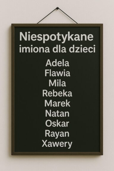 Niespotykane Imiona Dla Dzieci