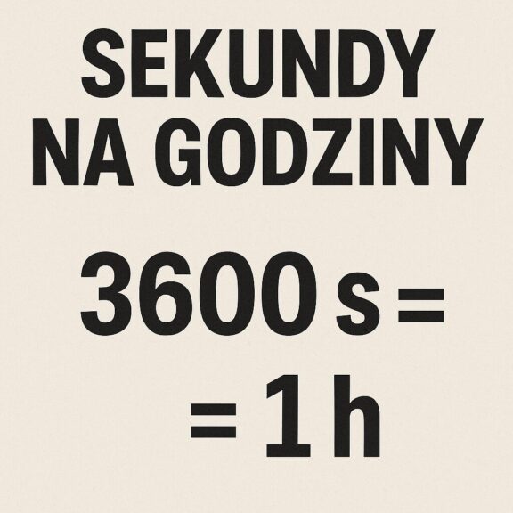 Sekundy Na Godziny