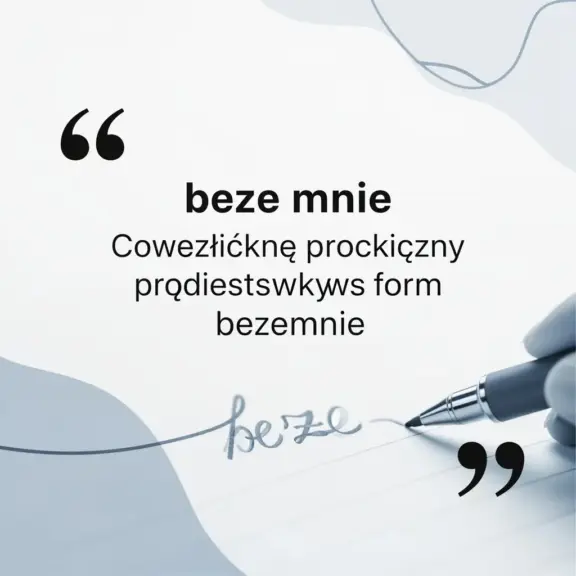 Beze Mnie Czy Bezemnie