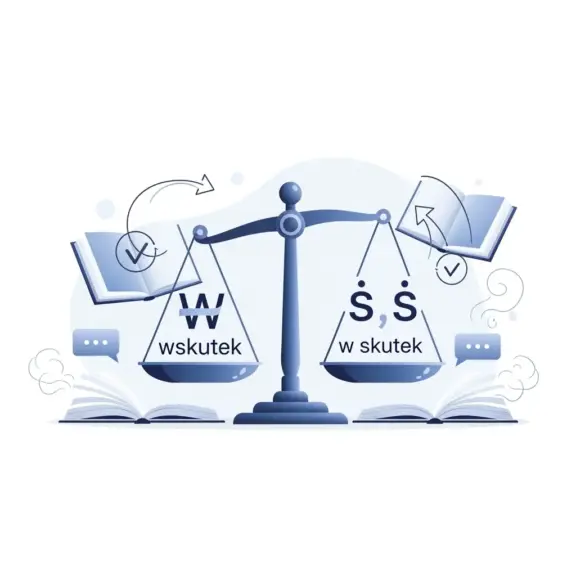 W Skutek Czy Wskutek?