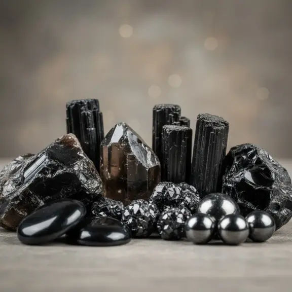 Czarny Mineral Uzywany W Jubilerstwie I Elektronice