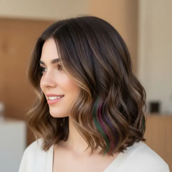 Modne Pasemka Na Ciemnych Wlosach