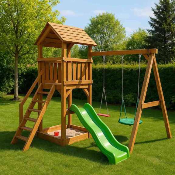 Plac zabaw dla dzieci do ogrodu.