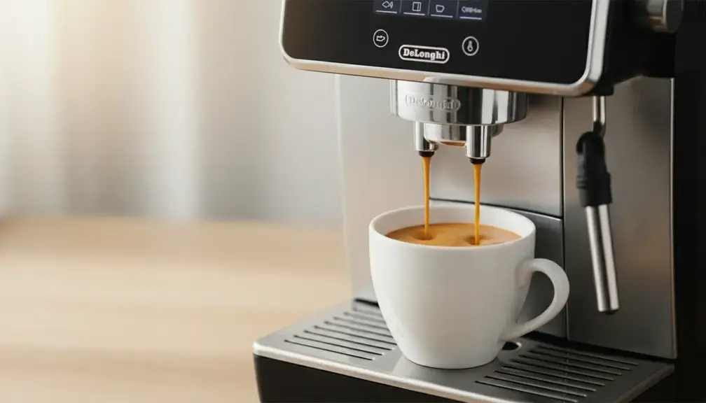 Jak działają ustawienia ilości kawy i wody w ekspresie Delonghi Dinamica?