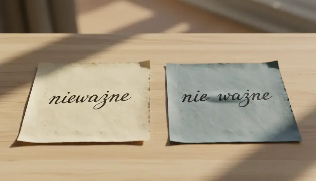 Co oznacza „nieważne” i „nie ważne” w języku polskim?