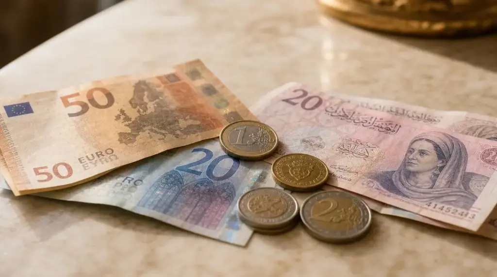 Ile euro odpowiada 1 dinarowi tunezyjskiemu?