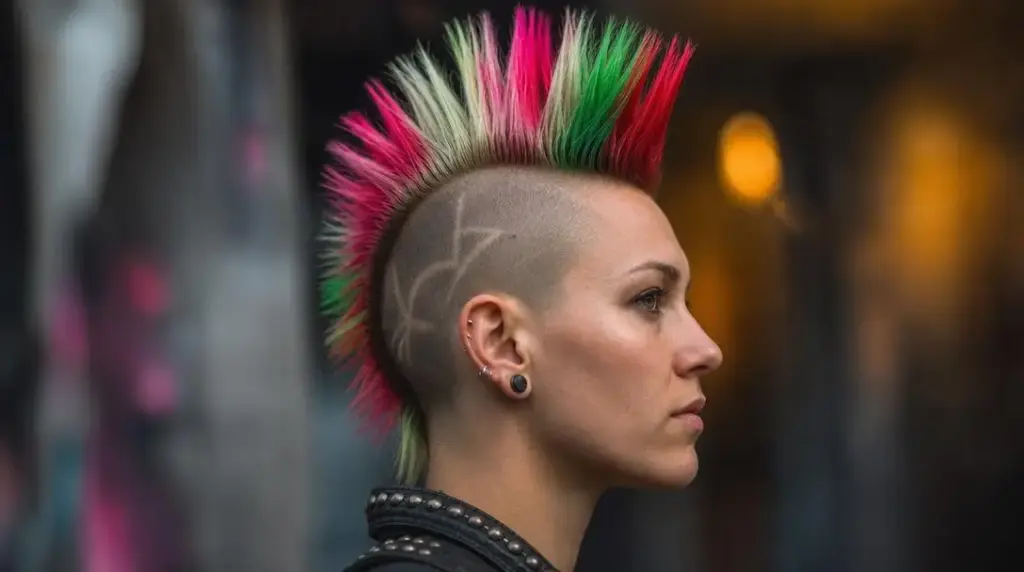 Jakie są charakterystyczne cechy fryzury punk?